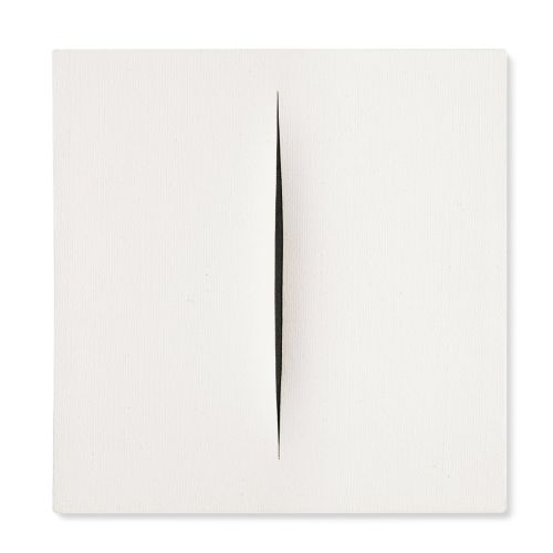 Lucio Fontana, Concetto Spaziale, Attesa White 23 Lucio Fontana, Concetto Spaziale, Attesa White 23