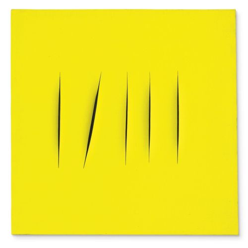Lucio Fontana, Concetto Spaziale, Attese Yellow 6 Lucio Fontana, Concetto Spaziale, Attese Yellow 6