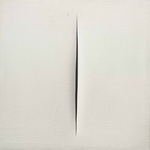 Lucio Fontana, Concetto Spaziale Attesa White 33 Lucio Fontana, Concetto Spaziale Attesa White 33
