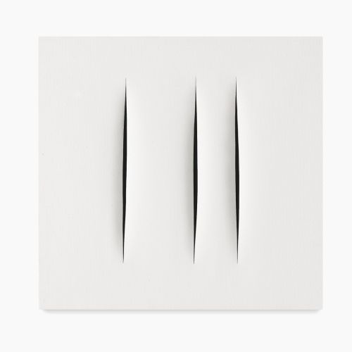 Lucio Fontana, Concetto Spaziale, Attese White 31 Lucio Fontana, Concetto Spaziale, Attese White 31