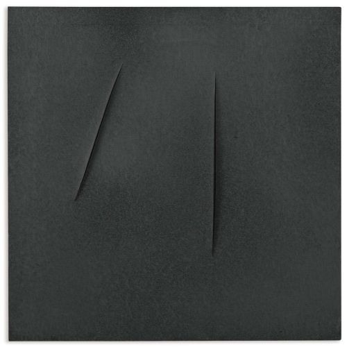 Lucio Fontana, Concetto Spaziale, Attese Black Lucio Fontana, Concetto Spaziale, Attese Black