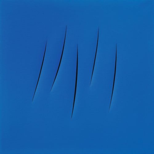 Lucio Fontana, Concetto Spaziale, Attese Blue, Blue Lucio Fontana, Concetto Spaziale, Attese Blue, Blue