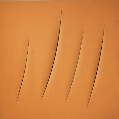 Lucio Fontana, Concetto Spaziale, Attese Orange Lucio Fontana, Concetto Spaziale, Attese Orange