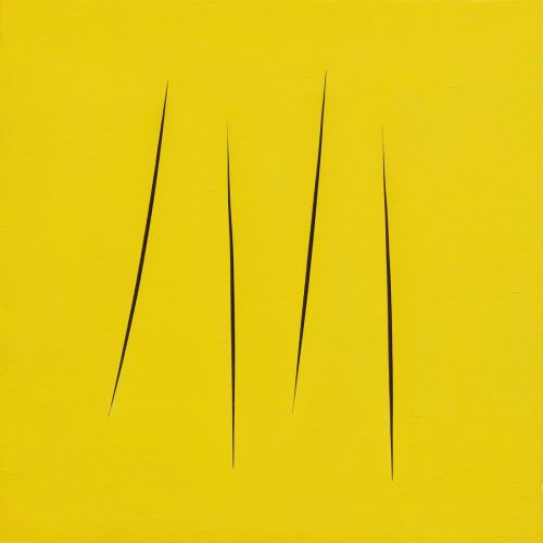 Lucio Fontana, Concetto Spaziale, Attese Yellow 2 Lucio Fontana, Concetto Spaziale, Attese Yellow 2