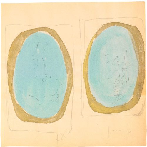 Lucio Fontana, Concetto Spaziale, Due Studi Lucio Fontana, Concetto Spaziale, Due Studi