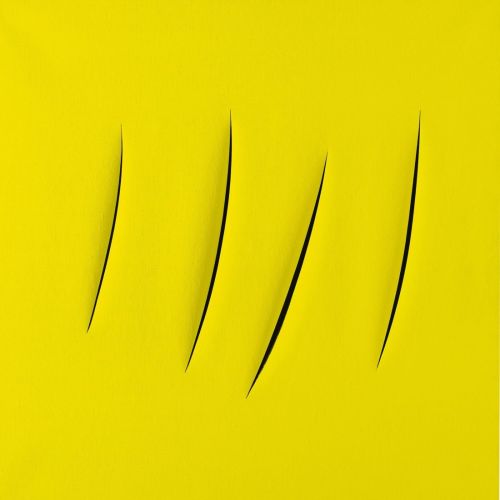 Lucio Fontana, Concetto Spaziale, Attese Yellow 4 Lucio Fontana, Concetto Spaziale, Attese Yellow 4