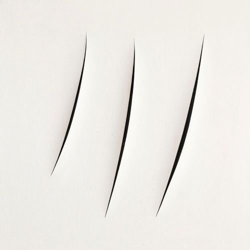 Lucio Fontana, Concetto Spaziale, Attese White 11 Lucio Fontana, Concetto Spaziale, Attese White 11