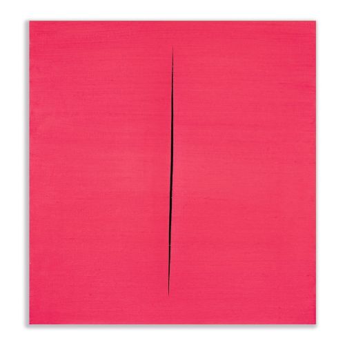 Lucio Fontana, Concetto Spaziale, Attesa, Red 10 Lucio Fontana, Concetto Spaziale, Attesa, Red 10
