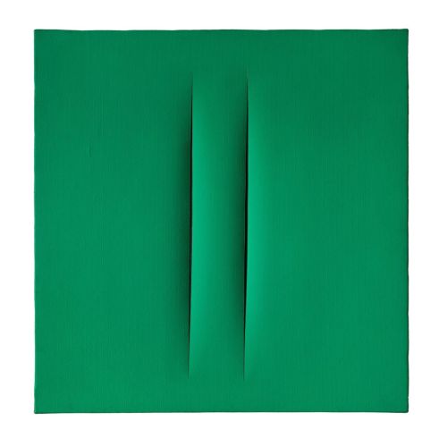 Lucio Fontana, Concetto Spaziale, Attesa, Green Lucio Fontana, Concetto Spaziale, Attesa, Green
