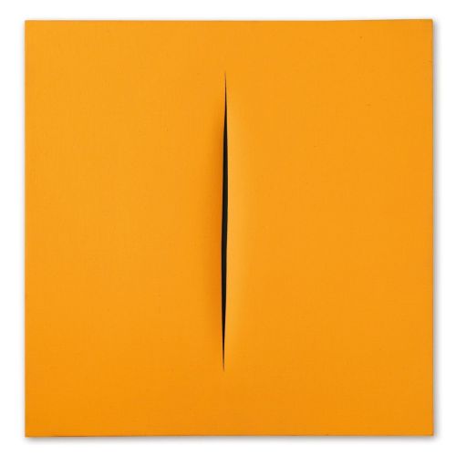 Lucio Fontana, Concetto Spaziale, Attesa, Yellow Lucio Fontana, Concetto Spaziale, Attesa, Yellow