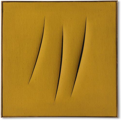 Lucio Fontana, Concetto Spaziale, Attese, On The Revers Lucio Fontana, Concetto Spaziale, Attese, On The Revers