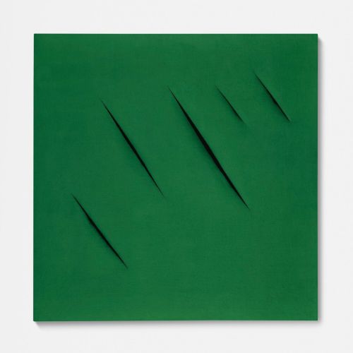Lucio Fontana, Concetto Spaziale, Attese, Green 1 Lucio Fontana, Concetto Spaziale, Attese, Green 1