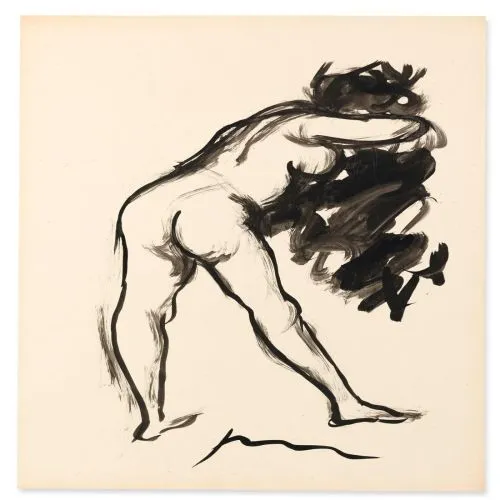 Lucio Fontana, Nudo Femminile 4 Soyut Lucio Fontana, Nudo Femminile 4 Soyut Sanat Akımları Kanvas Efektli Tablo, Resim Kağıdı Baskısı, Reprodüksiyon ve Yüksek