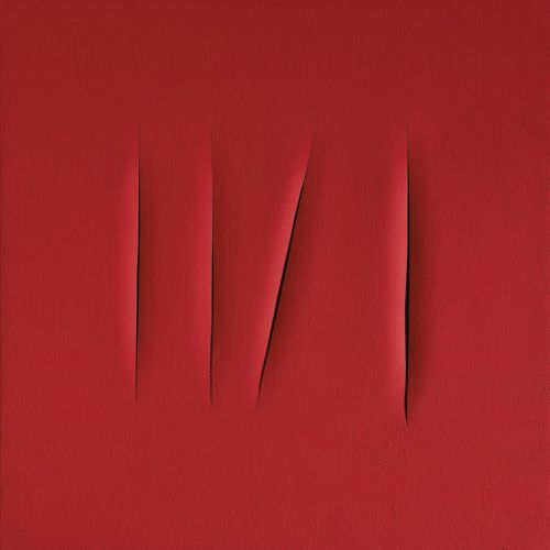 Lucio Fontana, Concetto Spaziale, Attese Red, Red 4 Lucio Fontana, Concetto Spaziale, Attese Red, Red 4