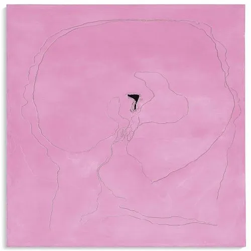 Lucio Fontana, Concetto Spaziale Pembe 2 Soyut Lucio Fontana, Concetto Spaziale Pembe 2 Soyut Sanat Akımları Kanvas Efektli Tablo, Resim Kağıdı Baskısı, Reprodüksiyon