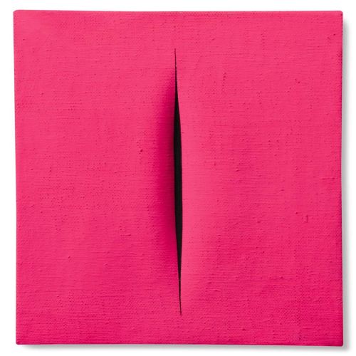 Lucio Fontana, Concetto Spaziale, Attesa Pink 8 Lucio Fontana, Concetto Spaziale, Attesa Pink 8