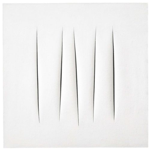 Lucio Fontana, Concetto Spaziale, Attese White 16 Lucio Fontana, Concetto Spaziale, Attese White 16