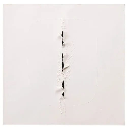 Lucio Fontana, Studi Per Concetto Spaziale Abstract Art Movements Canvas, Drawing Paper Prints, Reproduction Oil Painting and