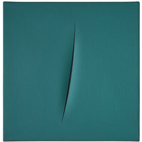 Lucio Fontana, Concetto Spaziale, Attesa Green Lucio Fontana, Concetto Spaziale, Attesa Green
