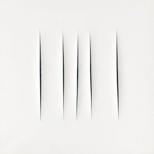 Lucio Fontana, Concetto Spaziale, Attese White 14 Lucio Fontana, Concetto Spaziale, Attese White 14