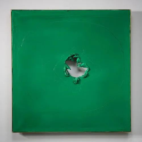 Lucio Fontana, Concetto Spaziale, Hole Abstract Lucio Fontana, Concetto Spaziale, Hole Abstract Art Movements Canvas, Drawing Paper Prints, Reproduction Oil Painting and High