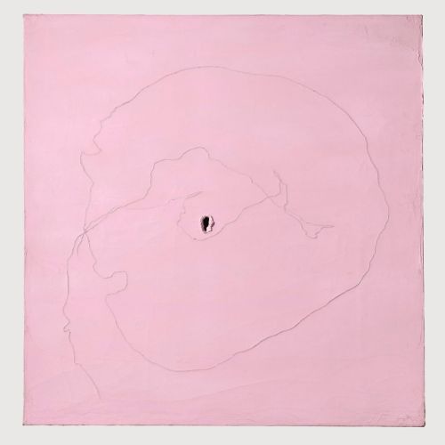 Lucio Fontana, Concetto Spaziale Pink 5 Lucio Fontana, Concetto Spaziale Pink 5