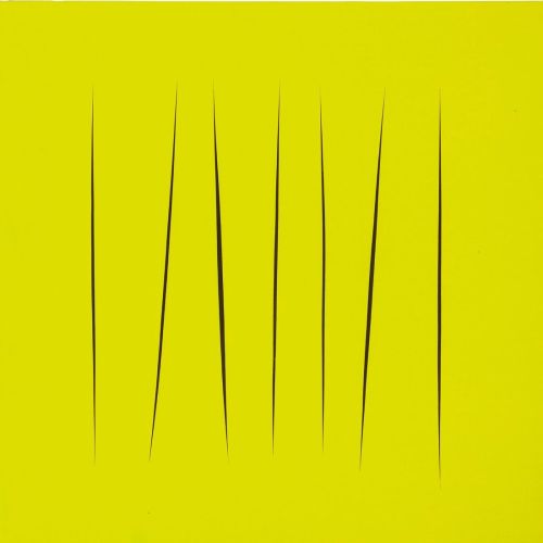 Lucio Fontana, Concetto Spaziale, Attese Yellow 5 Lucio Fontana, Concetto Spaziale, Attese Yellow 5