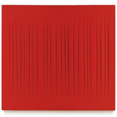 Lucio Fontana, Concetto Spaziale, Attese, Red 15 Lucio Fontana, Concetto Spaziale, Attese, Red 15