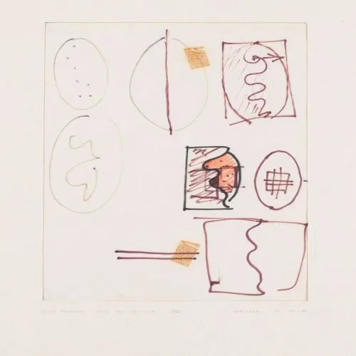 Lucio Fontana, Studi Per Concetto Spaziale Abstract Lucio Fontana, Studi Per Concetto Spaziale Abstract Art Movements Canvas, Drawing Paper Prints, Reproduction Oil Painting and