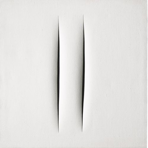 Lucio Fontana, Concetto Spaziale, Attese White 8 Lucio Fontana, Concetto Spaziale, Attese White 8