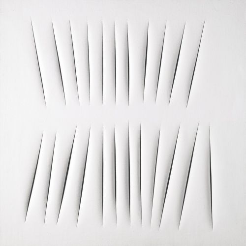 Lucio Fontana, Concetto Spaziale Attese White 1 Lucio Fontana, Concetto Spaziale Attese White 1
