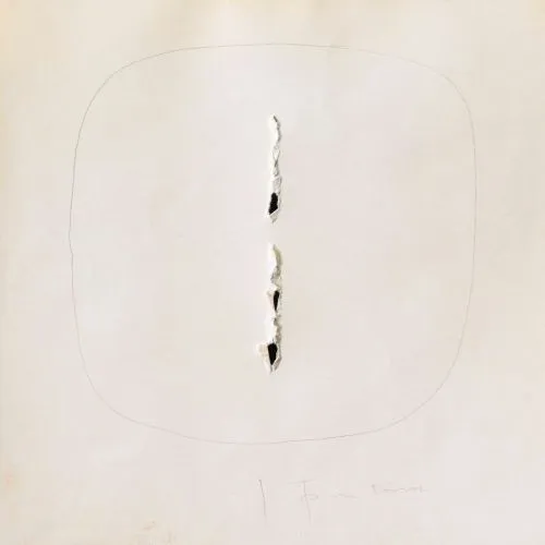 Lucio Fontana, Concetto Spaziale Soyut Lucio Fontana, Concetto Spaziale Soyut Sanat Akımları Kanvas Efektli Tablo, Resim Kağıdı Baskısı, Reprodüksiyon ve