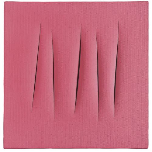 Lucio Fontana, Concetto Spaziale, Attese Pink 9 Lucio Fontana, Concetto Spaziale, Attese Pink 9
