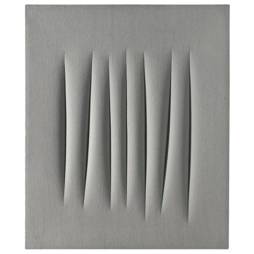 Lucio Fontana, Concetto Spaziale, Attese Grey 4 Lucio Fontana, Concetto Spaziale, Attese Grey 4