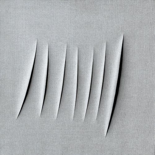 Lucio Fontana, Concetto Spaziale Attese Grey 7 Lucio Fontana, Concetto Spaziale Attese Grey 7