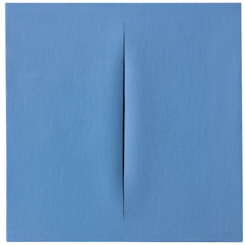 Lucio Fontana, Concetto Spaziale, Attesa Azzuro, Blue Lucio Fontana, Concetto Spaziale, Attesa Azzuro, Blue