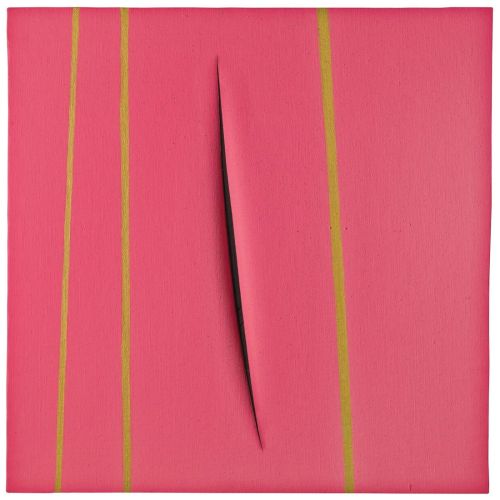 Lucio Fontana, Concetto Spaziale, Attesa Pink 7 Lucio Fontana, Concetto Spaziale, Attesa Pink 7