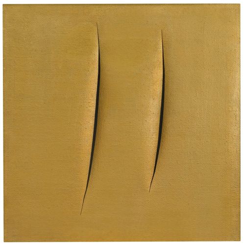 Lucio Fontana, Concetto Spaziale, Attese Gold Lucio Fontana, Concetto Spaziale, Attese Gold