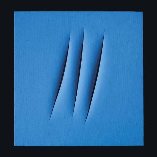 Lucio Fontana, Concetto Spaziale Attese, Blue Lucio Fontana, Concetto Spaziale Attese, Blue