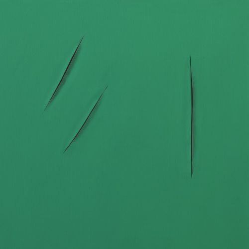 Lucio Fontana, Concetto Spaziale, Attese Green 3 Lucio Fontana, Concetto Spaziale, Attese Green 3