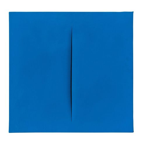 Lucio Fontana, Concetto Spaziale, Attesa, Blue Lucio Fontana, Concetto Spaziale, Attesa, Blue