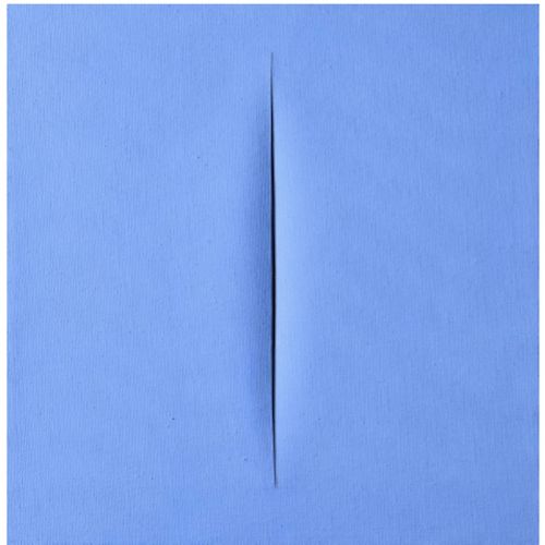 Lucio Fontana, Concetto Spaziale, Attesa Blue, Blue Lucio Fontana, Concetto Spaziale, Attesa Blue, Blue