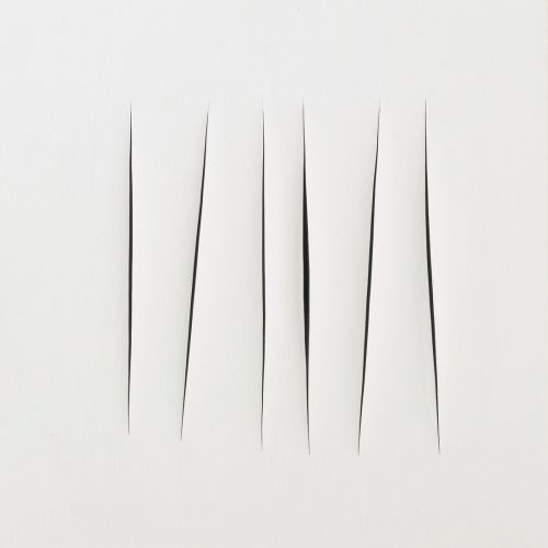 Lucio Fontana, Concetto Spaziale, Attese White 15 Lucio Fontana, Concetto Spaziale, Attese White 15