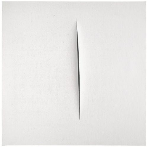 Lucio Fontana, Concetto Spaziale, Attesa White 34 Lucio Fontana, Concetto Spaziale, Attesa White 34