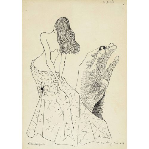 Man Ray, Taşlama Sürrealizm Sanat Akımları Kanvas Efektli Tablo, Resim Kağıdı Baskısı, Reprodüksiyon ve Yüksek