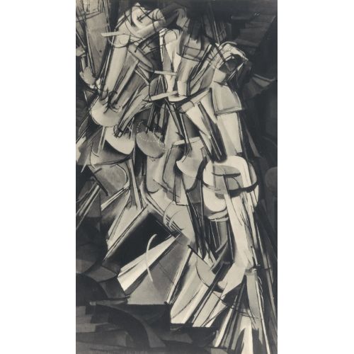 Man Ray, Nu Descendant Un Escalier De Marcel Duchamp Surrealism Art Movements Canvas, Drawing Paper Prints, Reproduction Oil