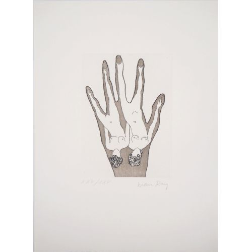 Man Ray, Women Hand In Hand Surrealism Art Movements Canvas, Drawing Paper Prints, Reproduction Oil Painting and High Resolution