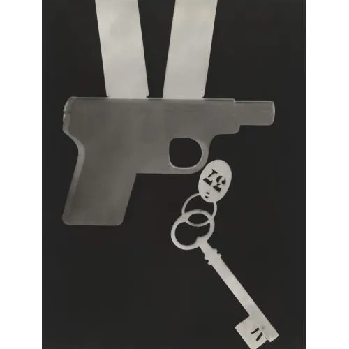 Man Ray, Silah Dada Sanat Akımları Kanvas Efektli Tablo, Resim Kağıdı Baskısı, Reprodüksiyon ve Yüksek