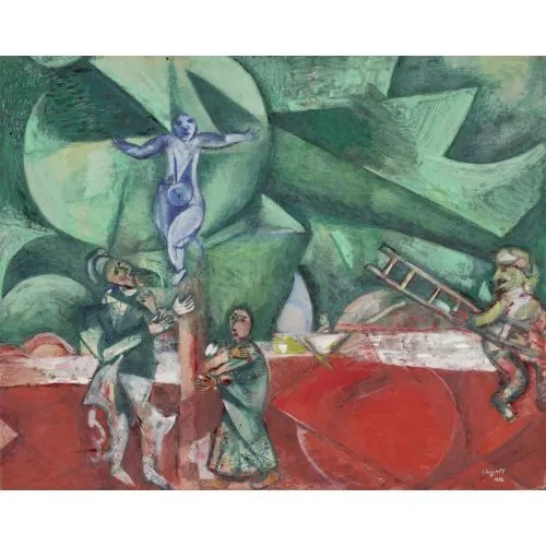 Marc Chagall, Golgotha Surrealism Marc Chagall Golgotha Surrealism Art Movements Canvas, Drawing Paper Prints, Reproduction Oil Painting and High Resolution Image