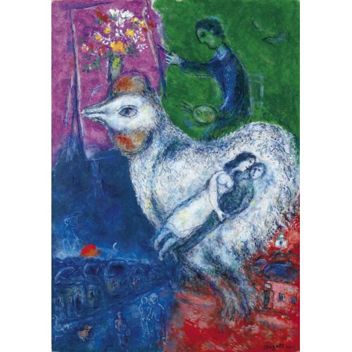 Marc Chagall, Grand Coq Blanc Animals Marc Chagall, Grand Coq Blanc Animals